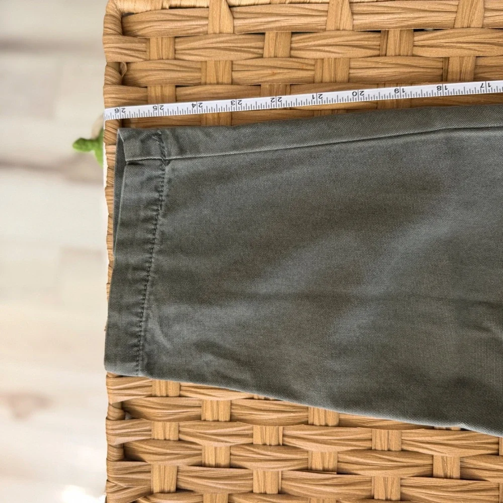 Free People Margate Pleated Trouser Olive Green Paperbag Waist‎ Pants Size Small